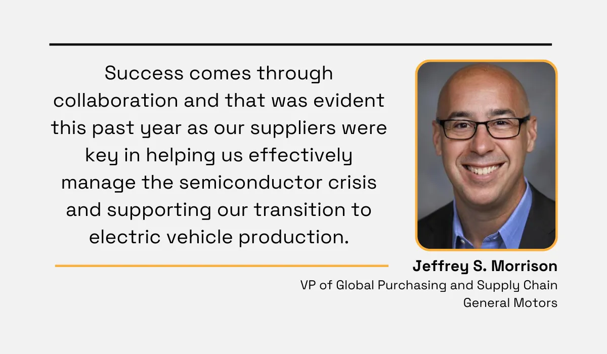 quote about how supplier collaboration can be helpful for procurement professionals