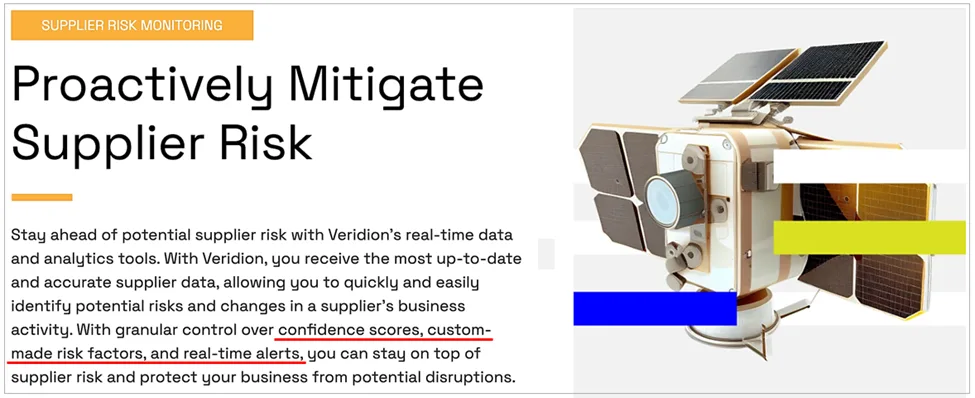 veridion procurement risk mitigation screenshot