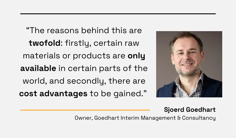 a quote detailing why global procurement is important