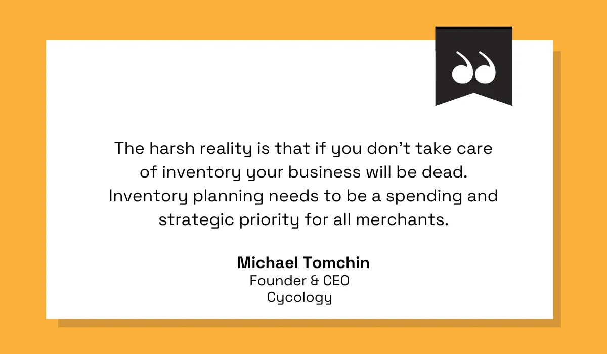 a quote explaining why effective inventory procurement planning must be prioritized more