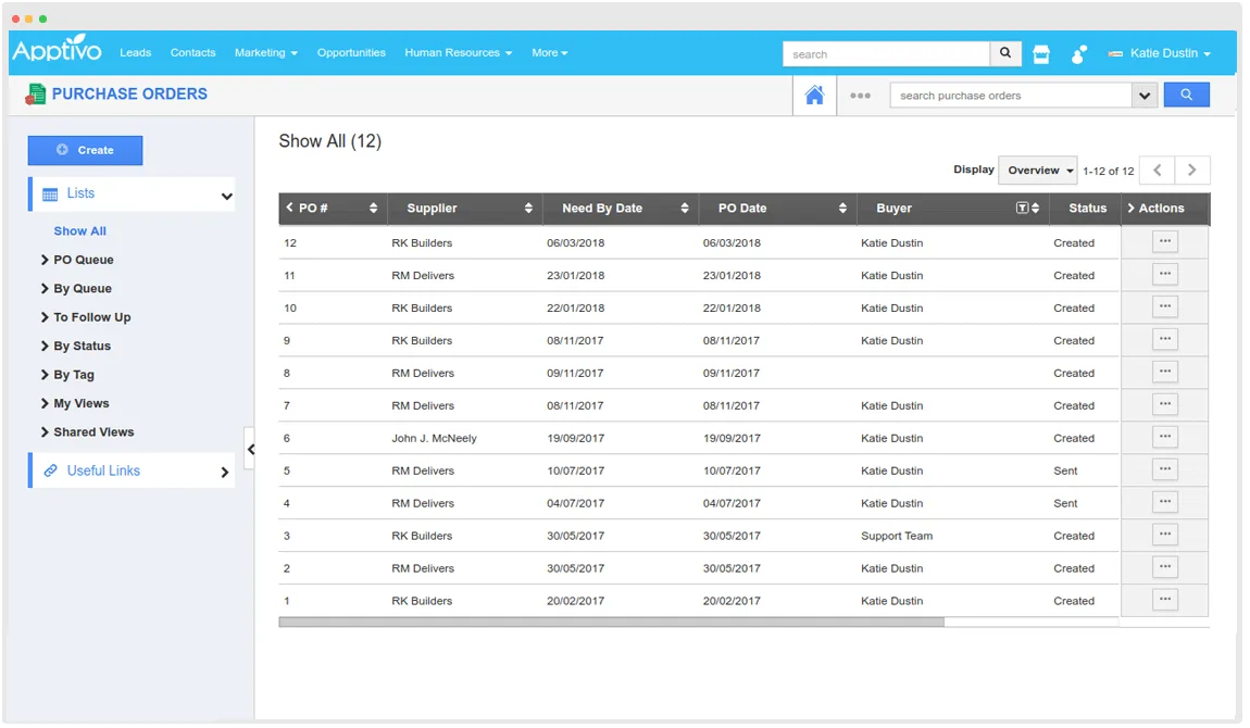 eprocurement platform screenshot