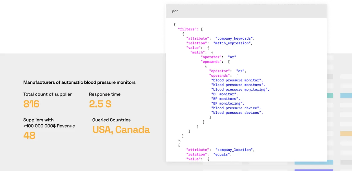 veridion tool screenshot