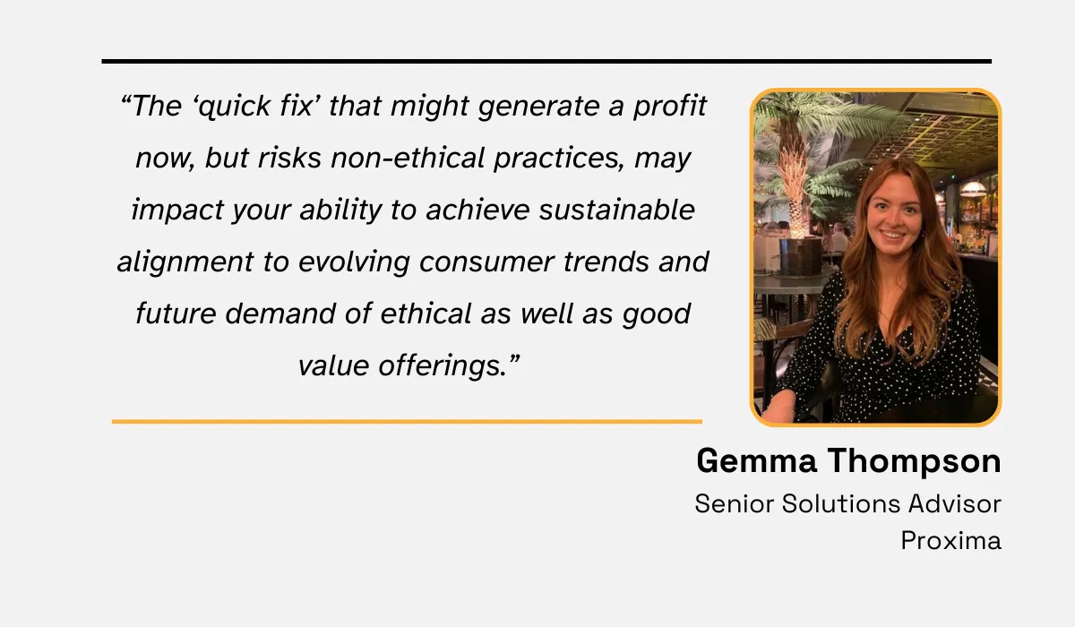 quote explaining why it's important for companies to align with sustainability values expressed by their consumers