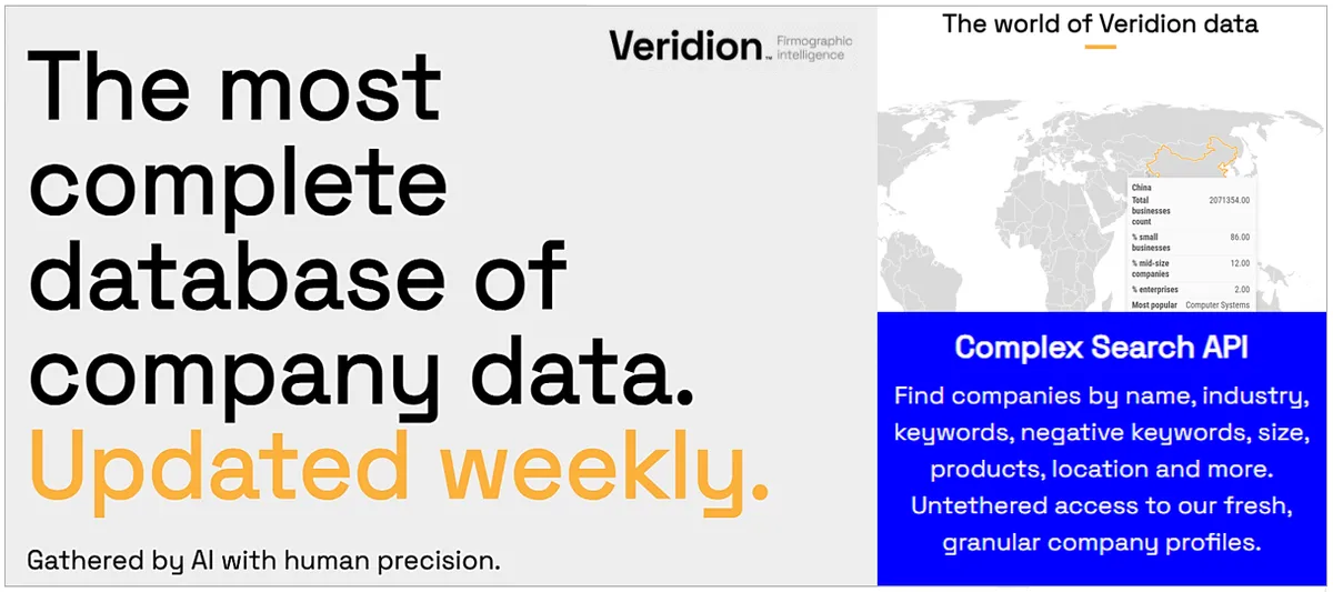 veridion tool screenshot