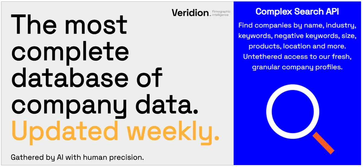veridion tool screenshot