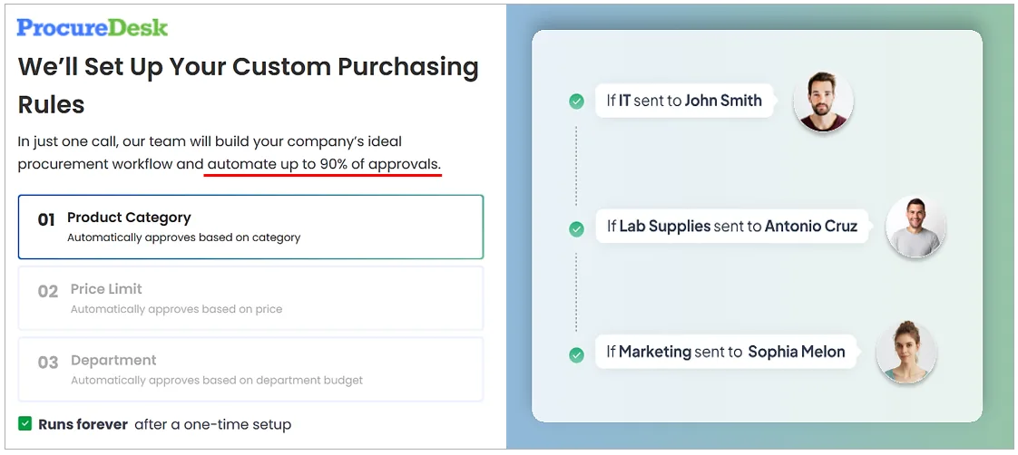 procuredesk tool screenshot