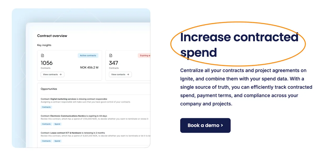e-procurement system screenshot