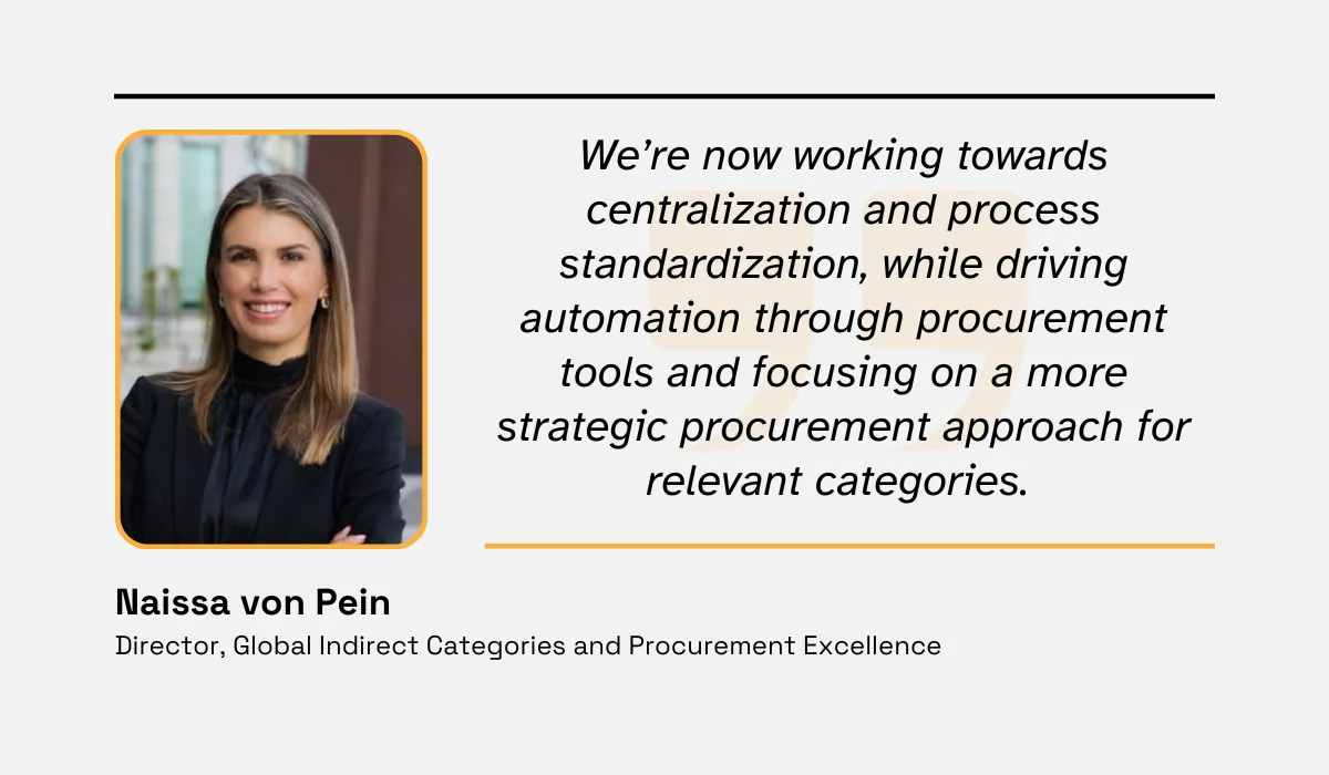 quote on how dole sunshine company is working on centralization and process standardization