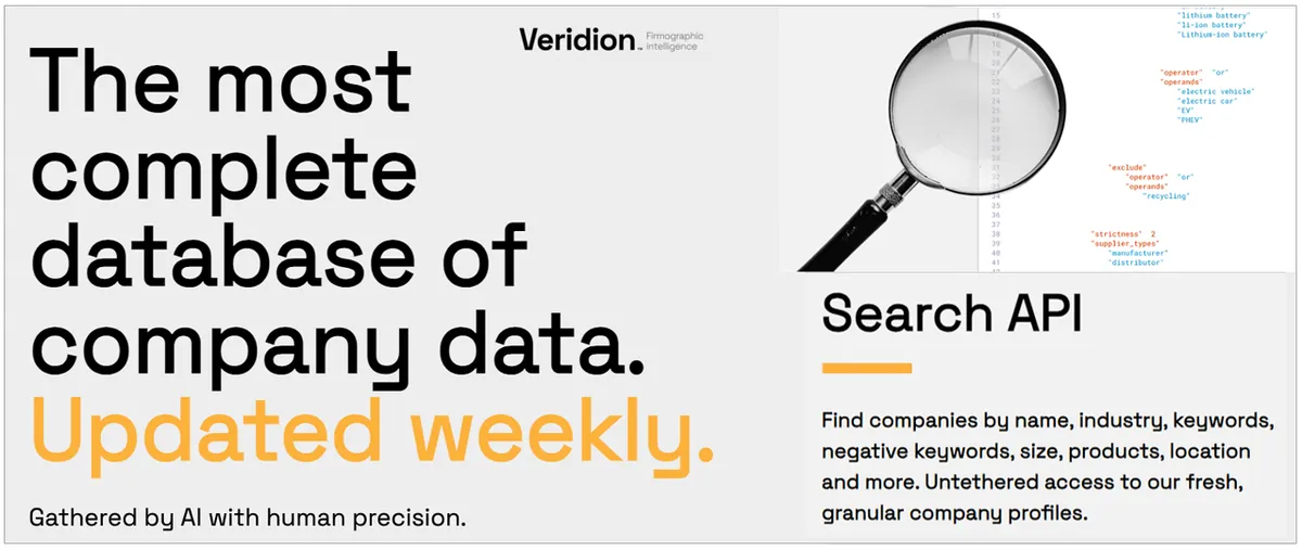 veridion screenshot