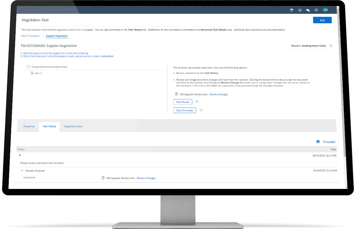 SAP dashboard