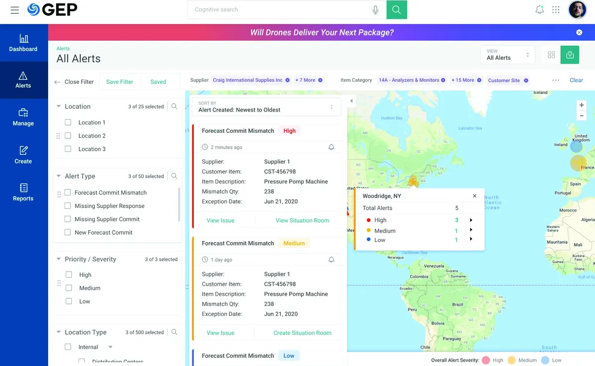 GEP dashboard