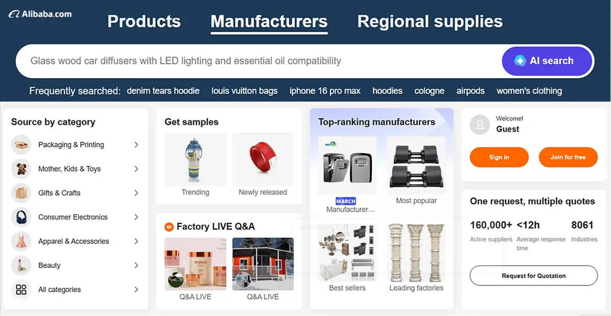 Alibaba dashboard