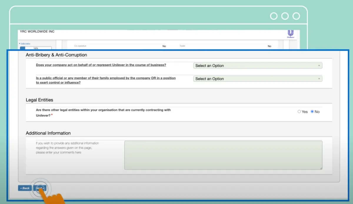 Unilever dashboard