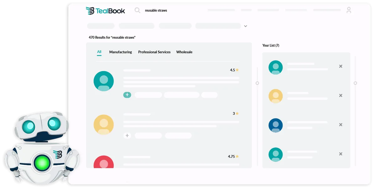 TealBook dashboard