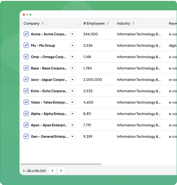 Success.ai dashboard