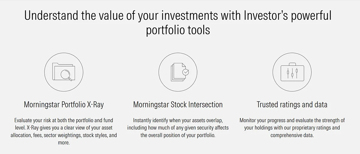 Morningstar dashboard