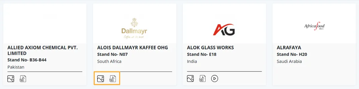The Africa Food Show dashboard