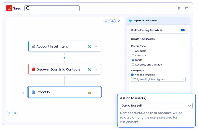 zoominfo tool screenshot