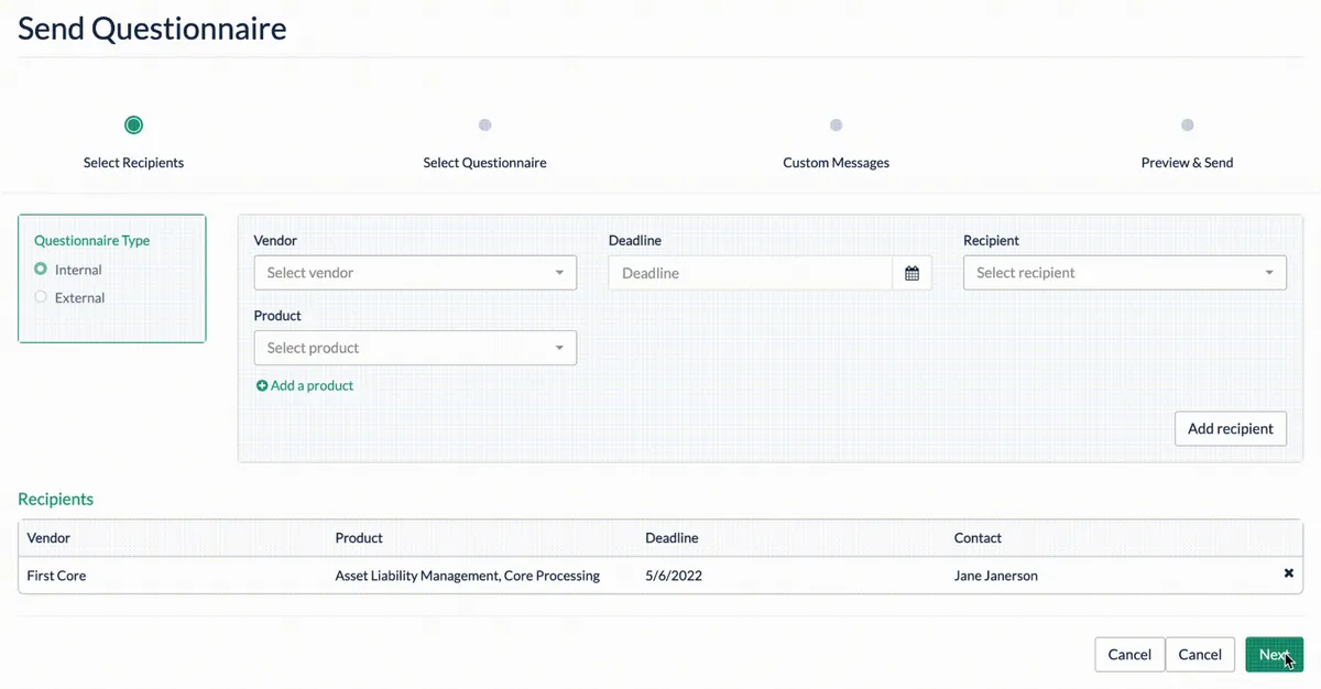 venminder tool screenshot