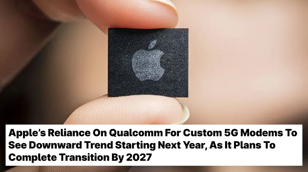screenshot of a news article on Apple’s experience with Qualcomm