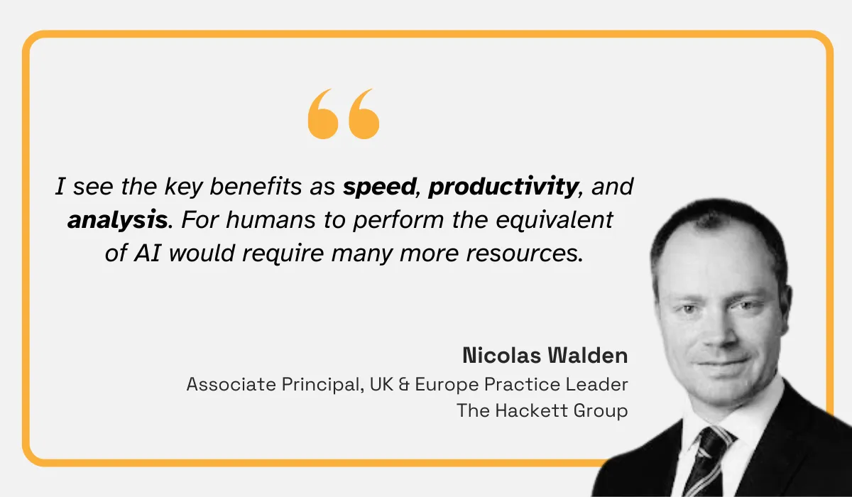 quote on how speed is now one of the biggest benefits of data-driven risk management