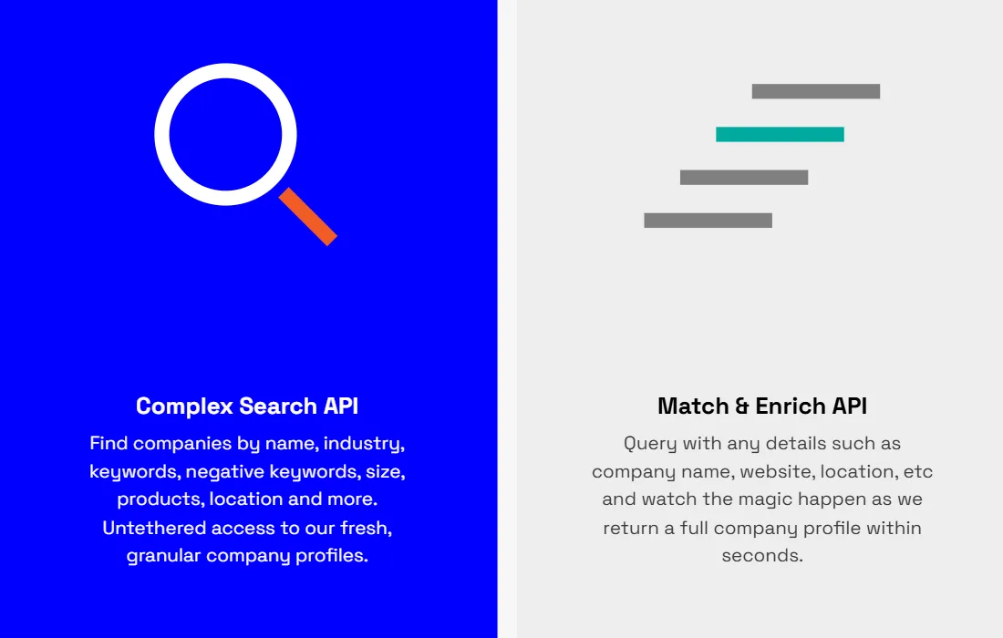 veridion api screenshot