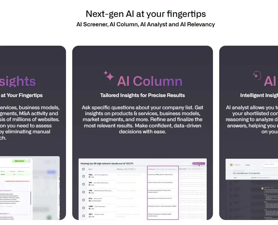 Comparables.ai ai features screenshot