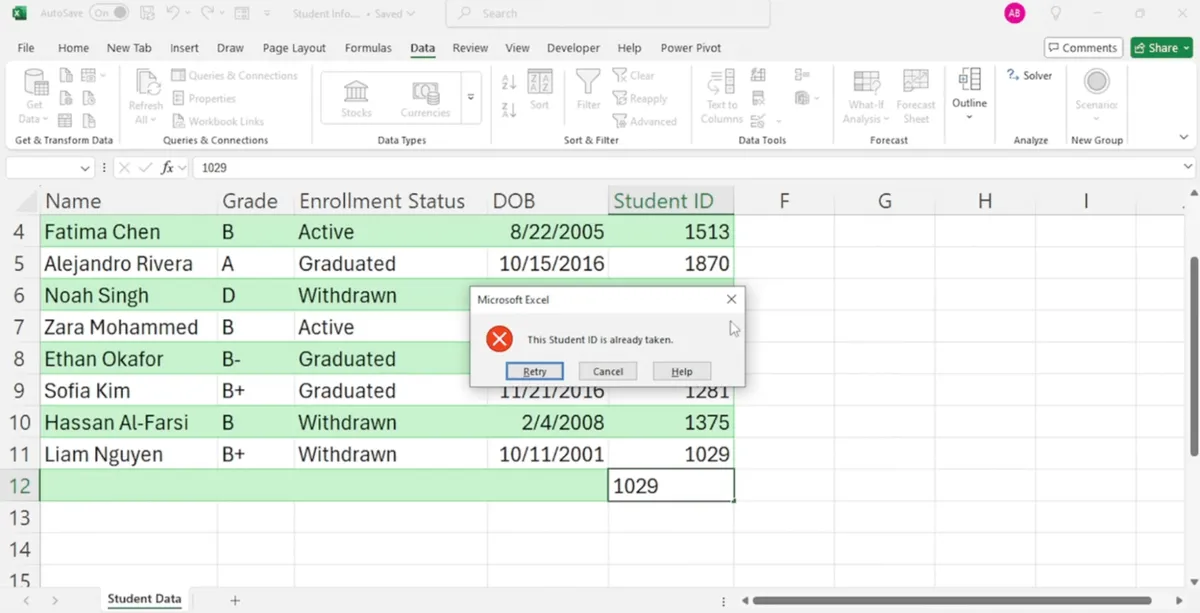 spreadsheet screenshot