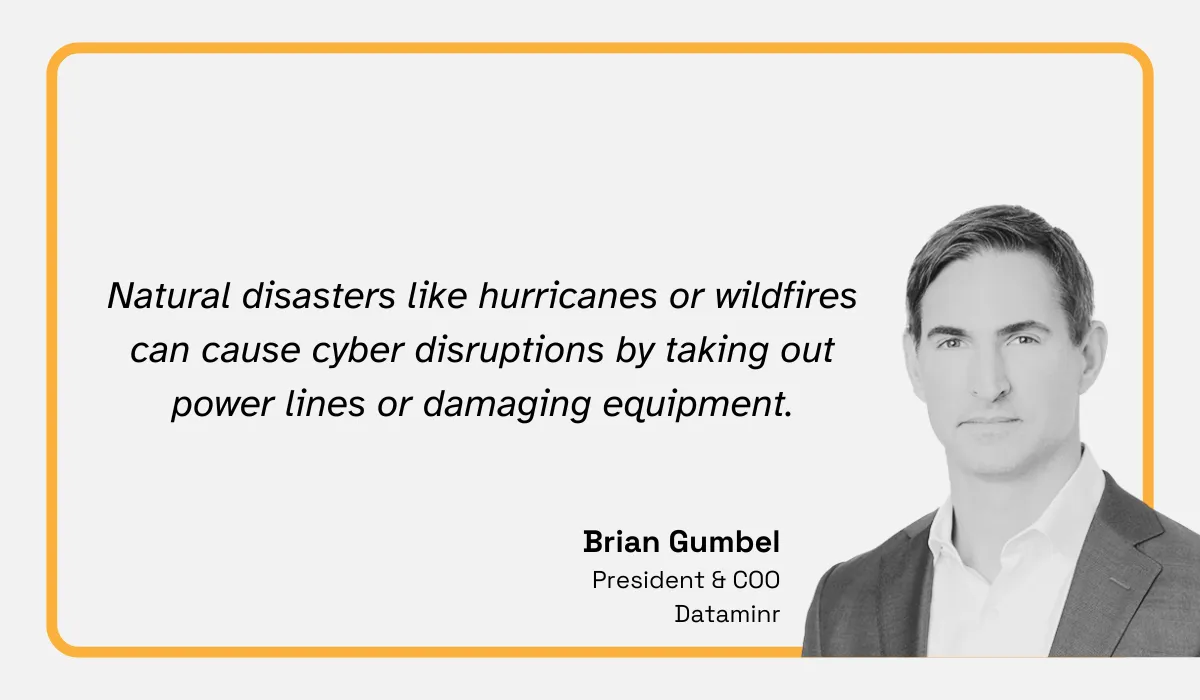 quote on how natural disasters can cause disruptions