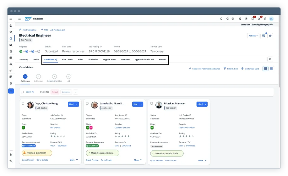 sap tool screenshot