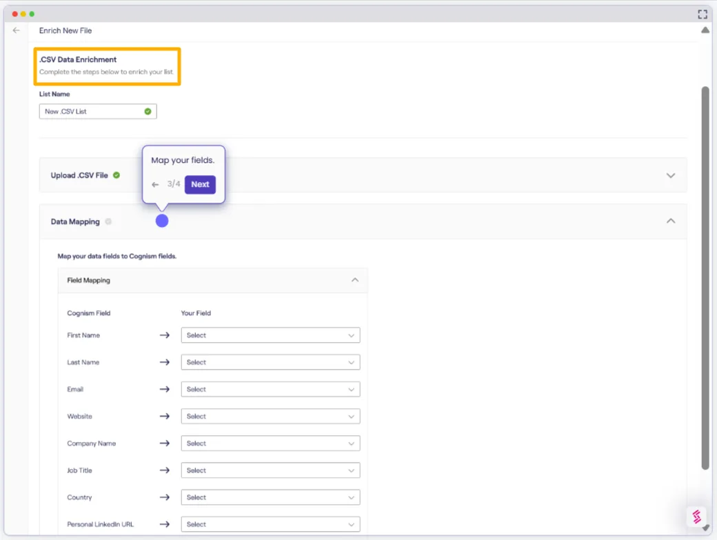 cognism tool screenshot