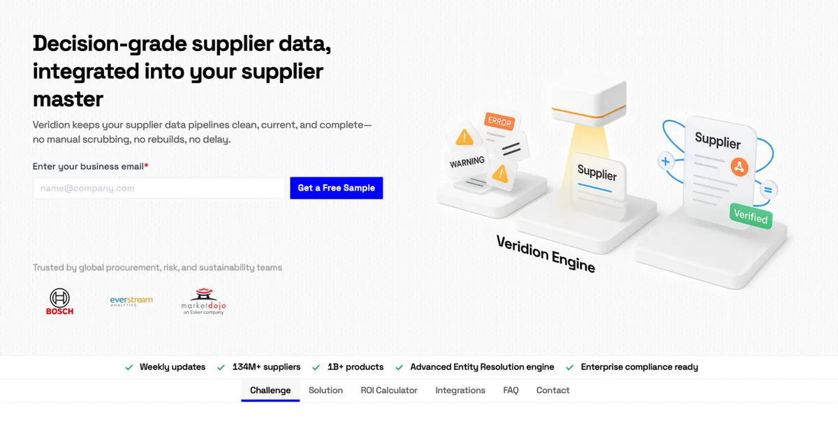 veridion screenshot