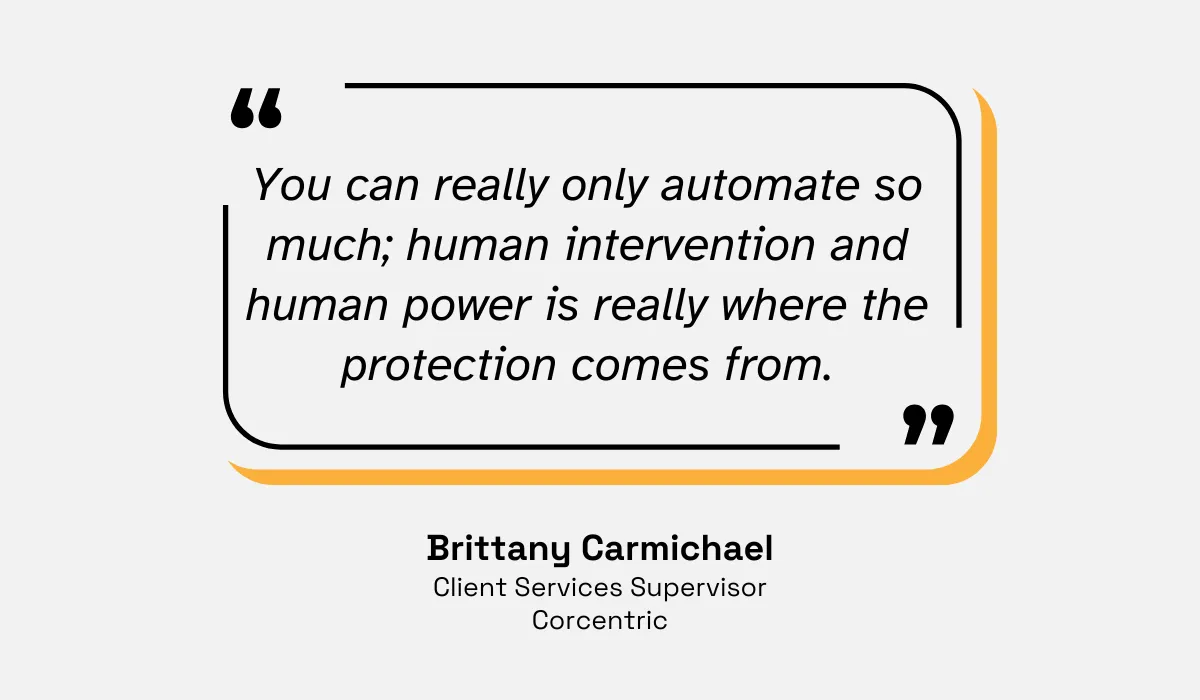 quote on how human intervention is key for vendor fraud prevention