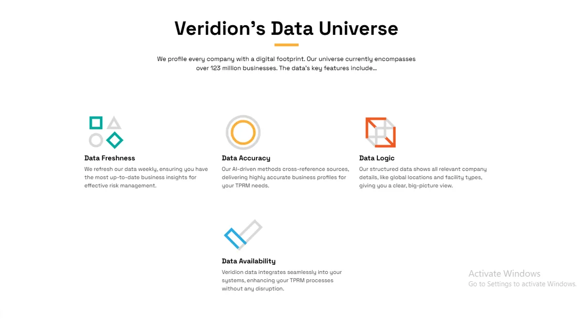 veridion screenshot