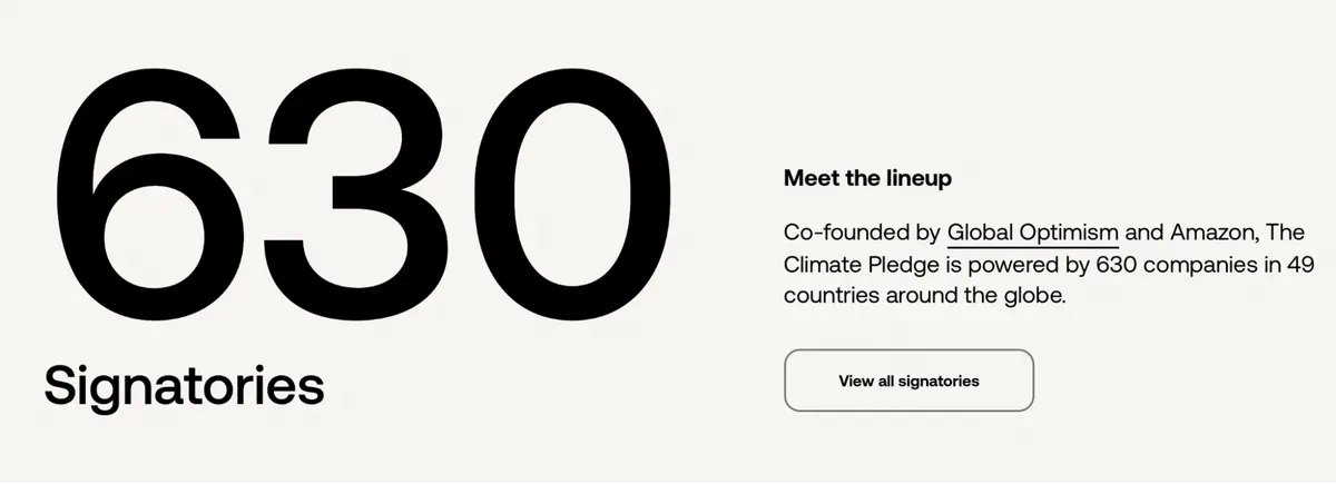 climate pledge screenshot