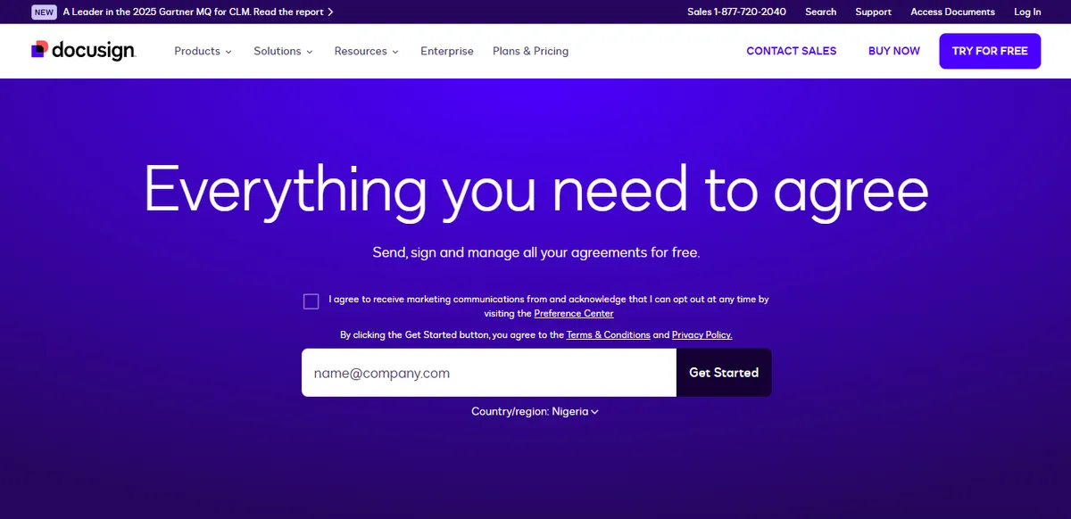 docusign screenshot