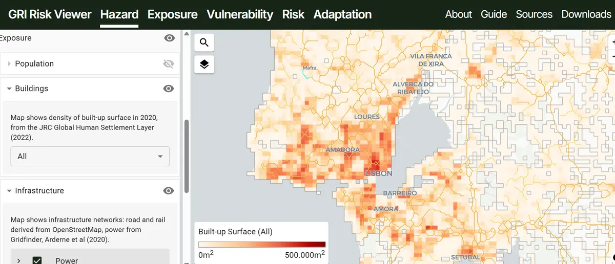 gri risk viewer tool screenshot