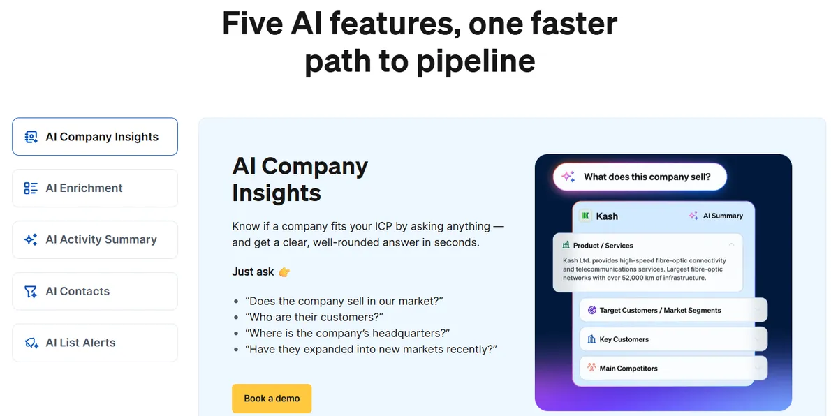 Dealfront dashboard