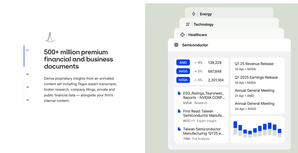 AlphaSense dashboard