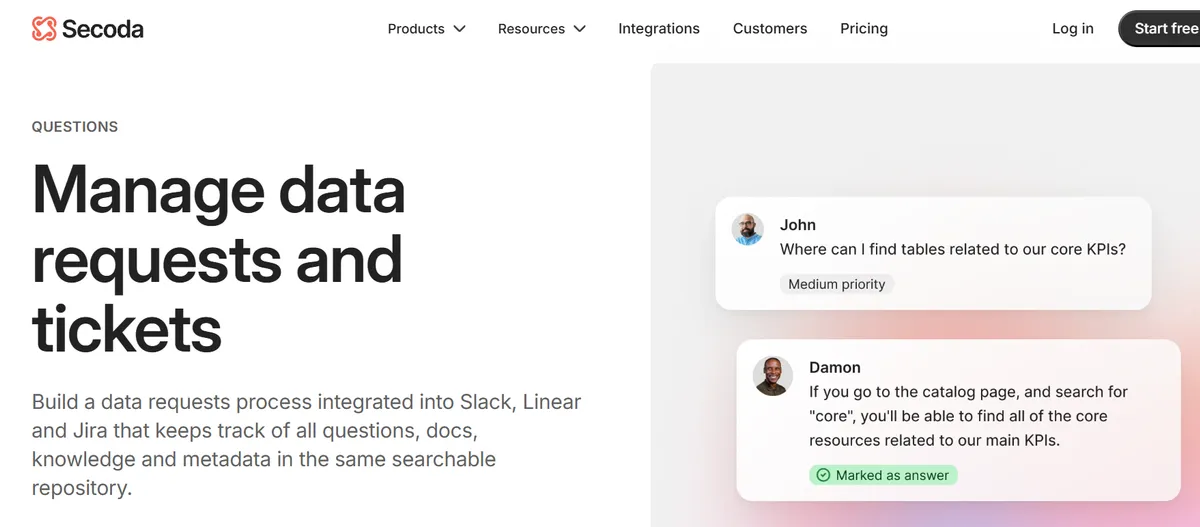 secoda screenshot