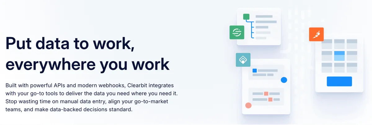 Clearbit dashboard