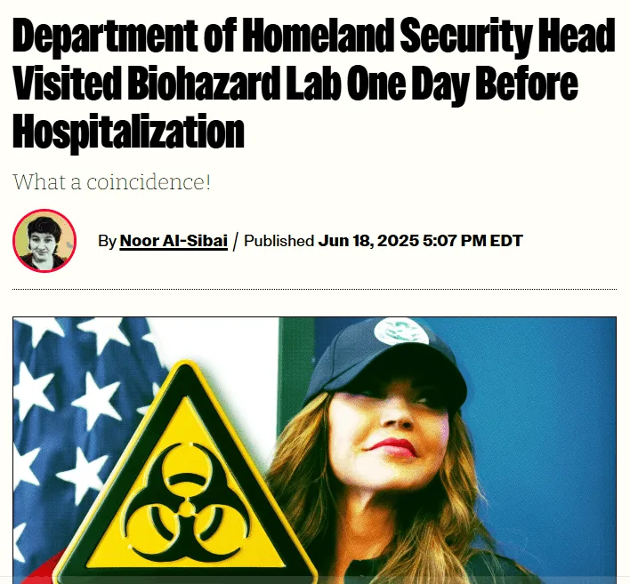 Biohazard laboratory inspection by homeland security news screenshot