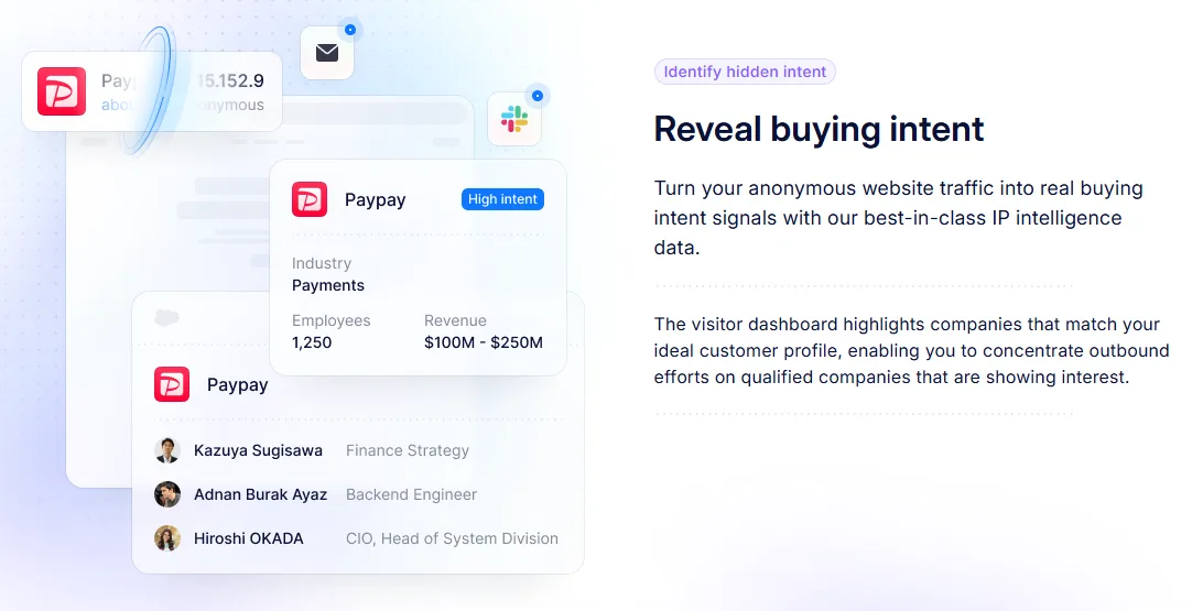 Clearbit dashboard