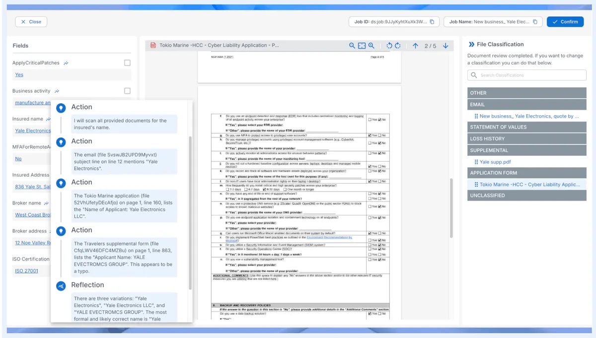 Cytora dashboard