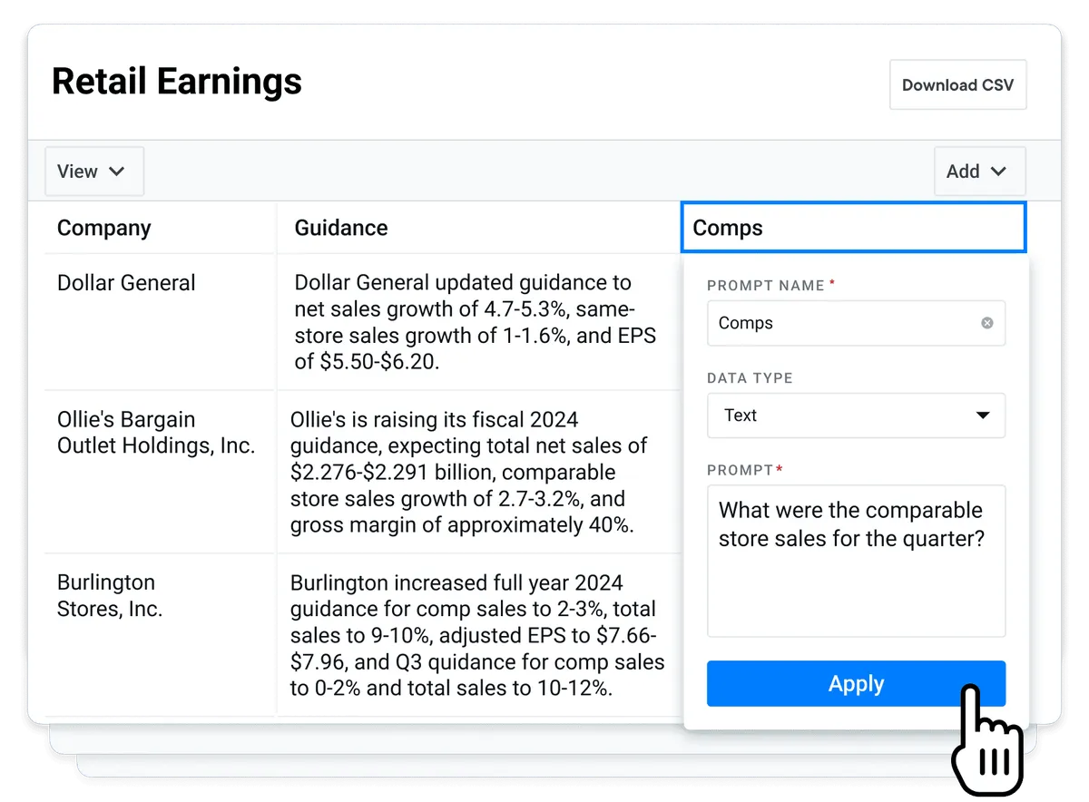 AlphaSense dashboard
