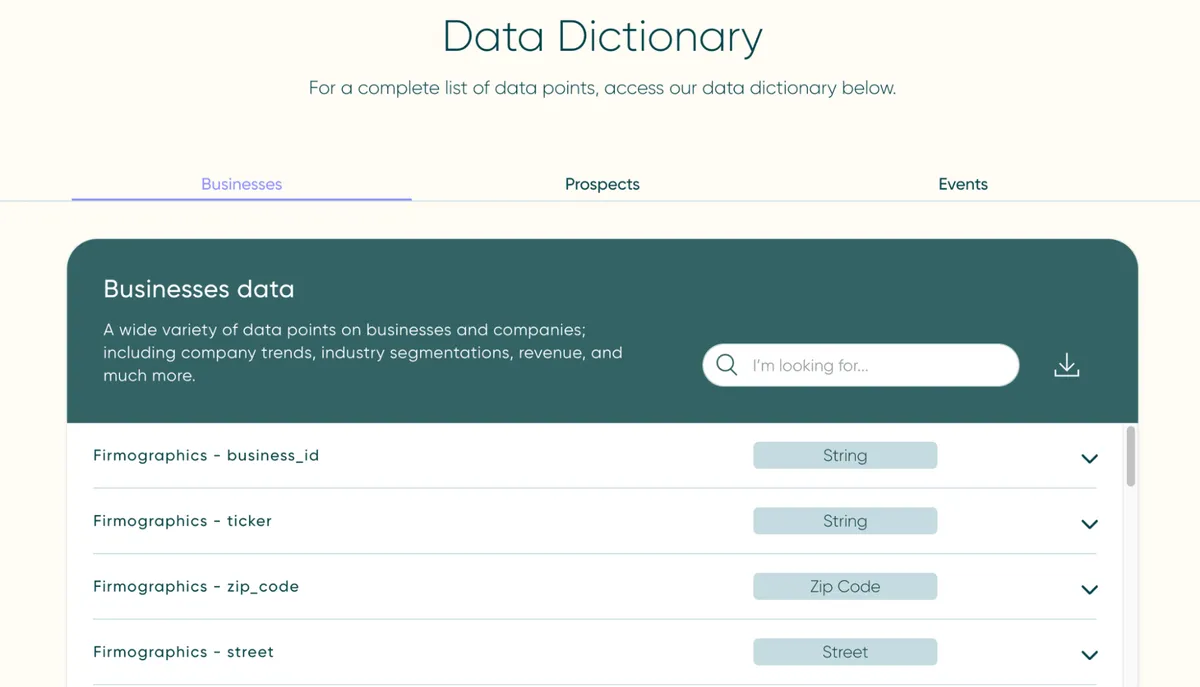 Explorium dashboard