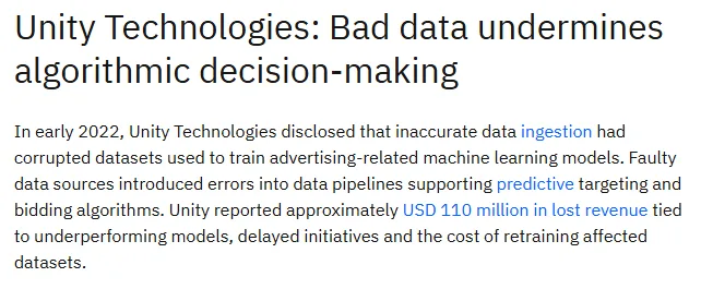 A compounding threat: The true cost of poor data quality news article headline