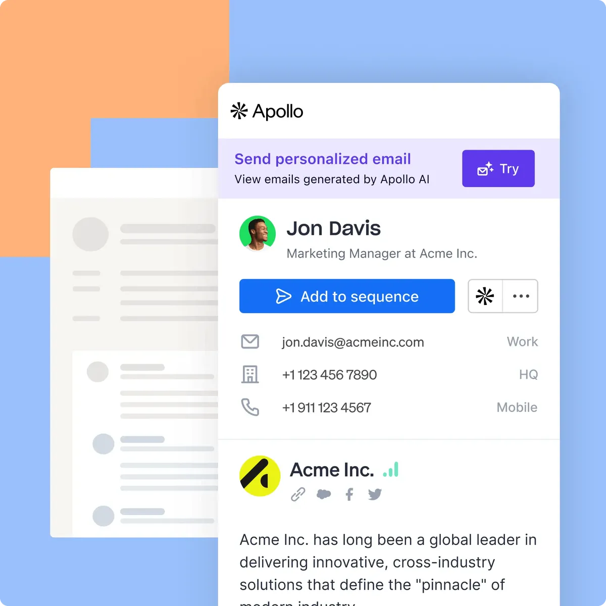 Apollo dashboard