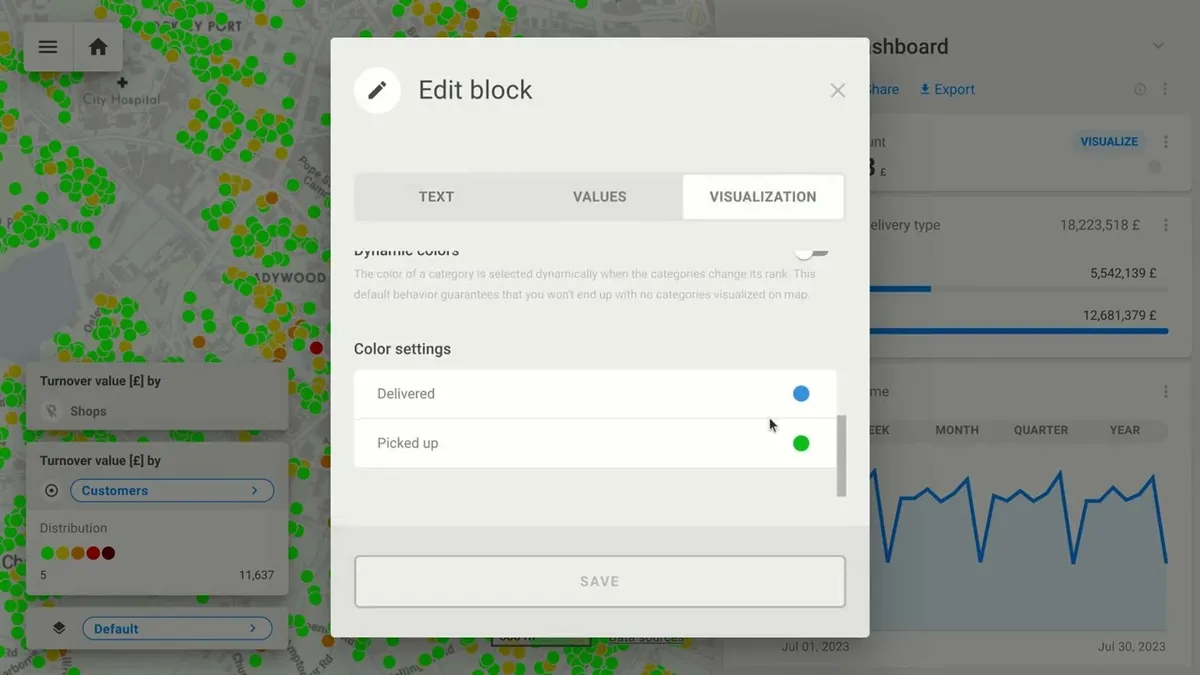CleverMaps dashboard