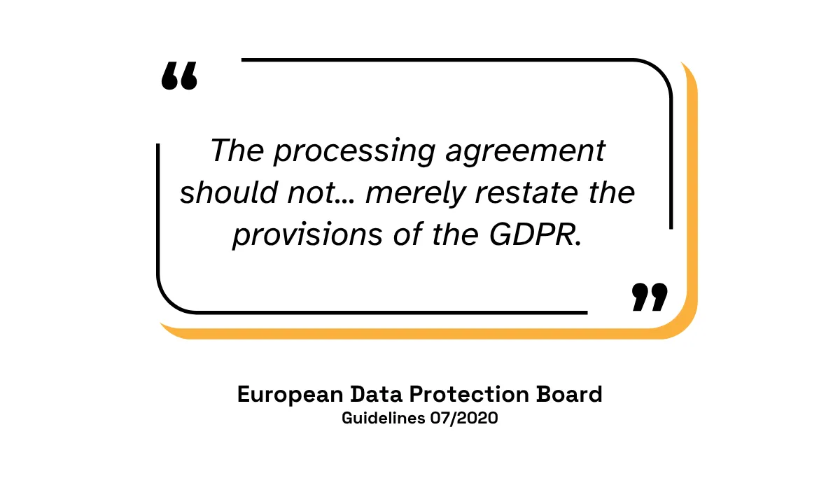 European Data Protection Board quote